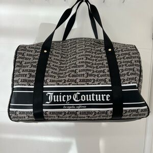 Juicy Couture Black Logo Duffel Weekender Bag
